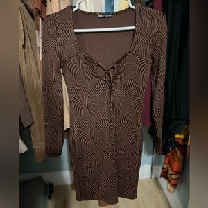 Mini long sleeve Zara dress size small